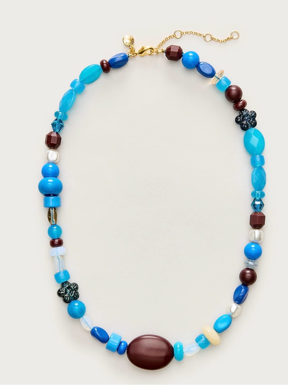 J. Crew Mixed stone and bead necklace Multicolor Beaded Necklace
